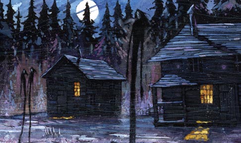 The other side of the fence - artwork by Simon Davis