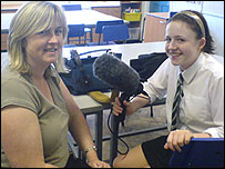 Hannah and her mum