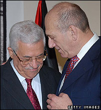 اولمرت و عباس