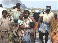  civilians trapped 