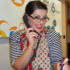 No rest for Jodie during the triples because she had to go down and cover tea breaks on reception.