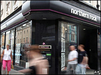 Northern Rock bank branch