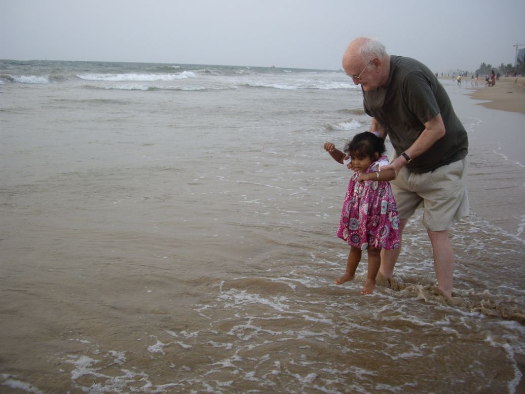 Braving the waves