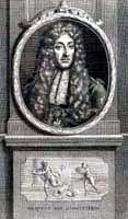 Portrait style illustration showing James II