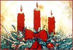 Festive Pine Candles