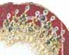 Detail of Hilliard's miniature showing jewelled crown