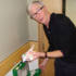 Paul carries out a stock take of the first aid box in the studio.
