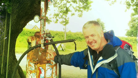 Derek at the pumps