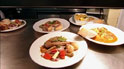 Various main courses on display