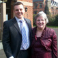 Marie with her son-in-law