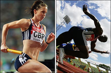 Nicola Sanders and Tyrone Edgar