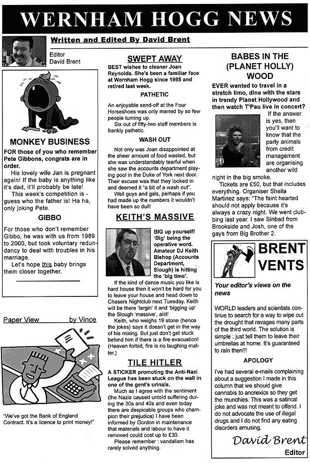 Wernham Hogg newsletter
