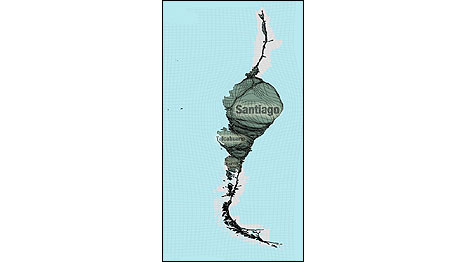 Chile (Foto: Worldmapper.org/SASI Group (University of Sheffield))