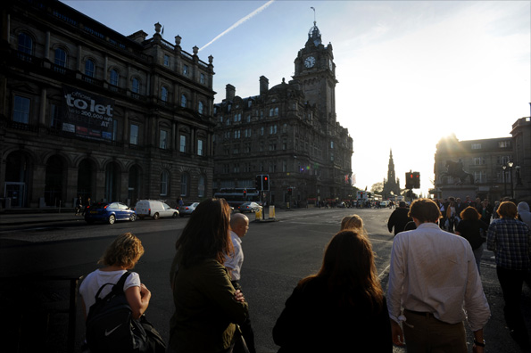 The A1 in Edinburgh