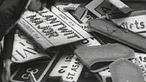 Torn down street signs