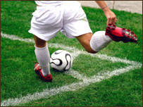 A corner kick
