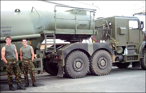 Army bowser in Cheltenham