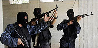 Palestinian Fatah-affiliated policemen