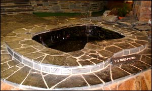 The slate is used to create indoor and outdoor ornaments