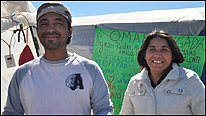 Omar y Ximena Reygadas, hijos de uno de los mineros atrapados