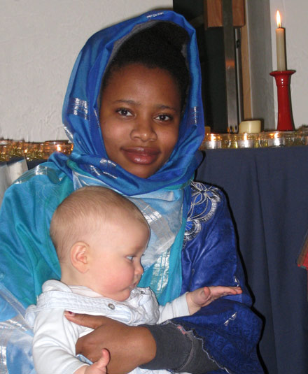 Mary and the baby