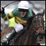 Tony McCoy yn dathlu ar ben Don't Push It