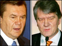 Yanukoviç ve Yuşçenko