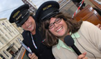 Alan Carr on Blackpool's Princess Alice Tram