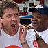 Chappers and Kriss Akabusi at West Ham