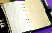 Photograph of a diary