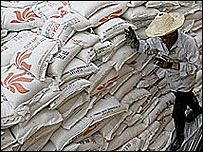 Sacos de arroz