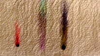 The colourful result of ink, once it has seperated in water