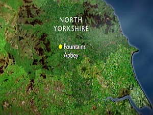 Fountains Abbey map