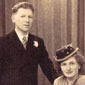 Francis' father and mother's wedding picture