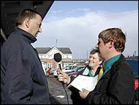 Paul (right) with Jeff Chelton and Anita Husband