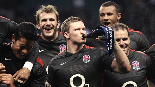 England celebrate