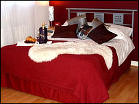 Contemporary bedroom in a Norwich home