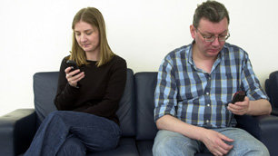 Couple Texting