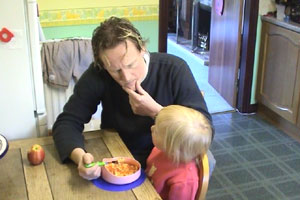 Sally tells Graeme what she did at school