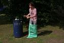 King of the sack race!