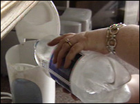 Using bottled water