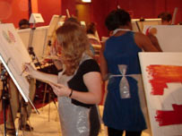 Paint Jam in full flow 