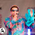 Taz on stage