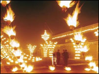 A fire garden