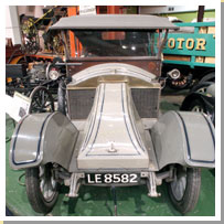 Photograph of Arrol-Johnston 15.9 horse power tourer car.