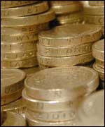 Pile of coins