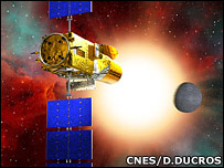 Impressão artística do telescópio espacial