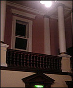 The courtroom.
