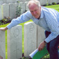 Peter at the grave