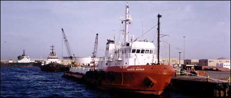 Ship at sea